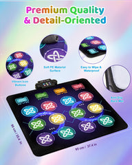 Gleamkid Dance Mat portable and battery-powered for on-the-go fun