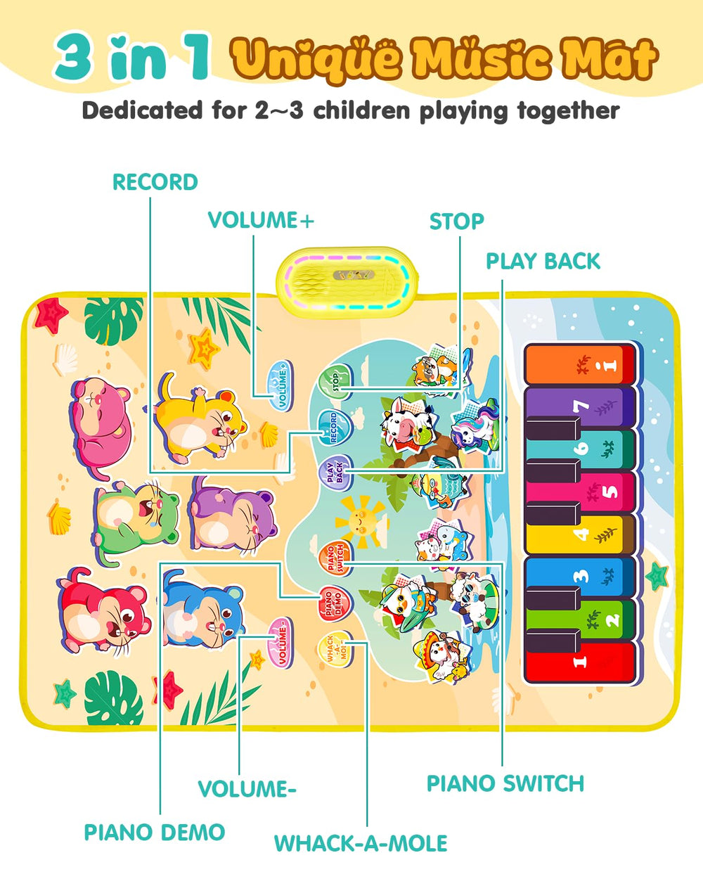 Gleamkid foldable and portable design for indoor or outdoor use.