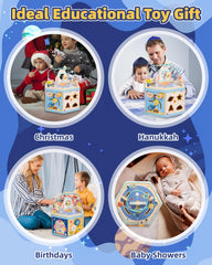 Gleamkid Space Cube learning clock supports time-telling practice through play
