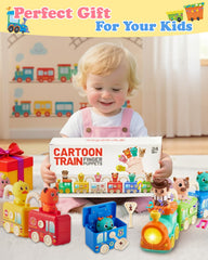 Gleamkid train set-packaging-gift-ready ideal for birthdays and holidays.