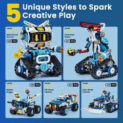 Glikid 5 in 1 RC kit remote-control action for smooth, precise maneuvering.