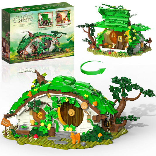 Glikid dwarf cabin with LED light for a warm, inviting display