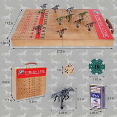 Glintoper foldable wooden board shown closed for compact storage.