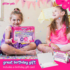 Glitter Galz gift-ready packaging perfect for stocking stuffers and holidays.