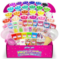 Glitter Galz Ultimate Slime Kit 75-piece set for colorful, mess-free creative play.
