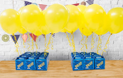 Glittery Garden 80 ft gold ribbon adds luxurious finishing touch.