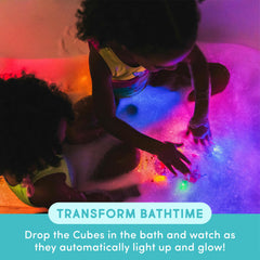 Glo Pals cubes demonstrate cause-and-effect with water-activation and light