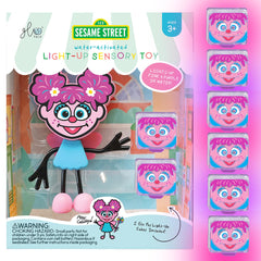 Glo Pals Julia bath-time light-up cubes glow during sensory play