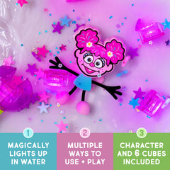 Glo Pals Julia cubes inside the main box for easy gifting