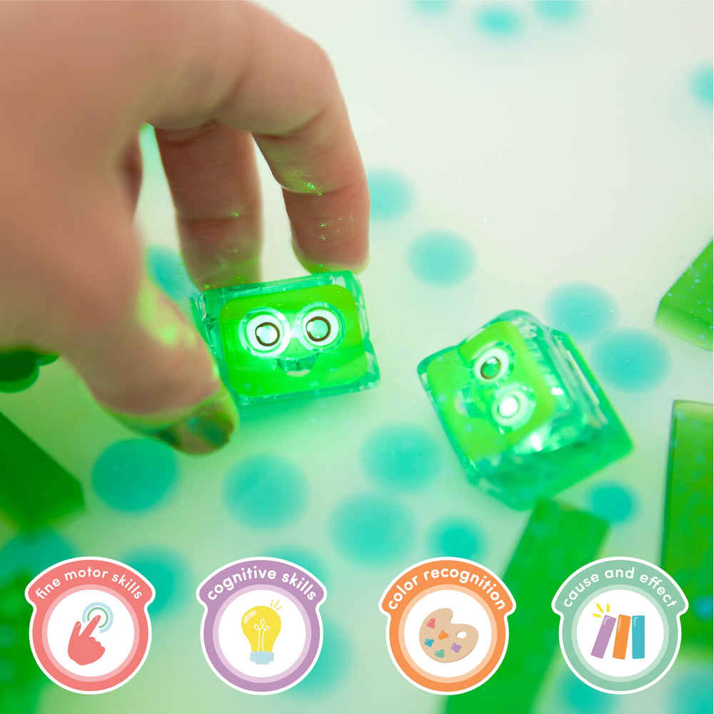 Glo Pals Pippa cubes store easily for reuse