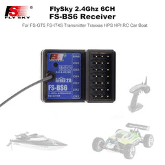 Compact FS-BS6 dimensions support versatile deployment in RC vehicles and boats.