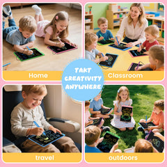Glochin educational use scene with kids doodling