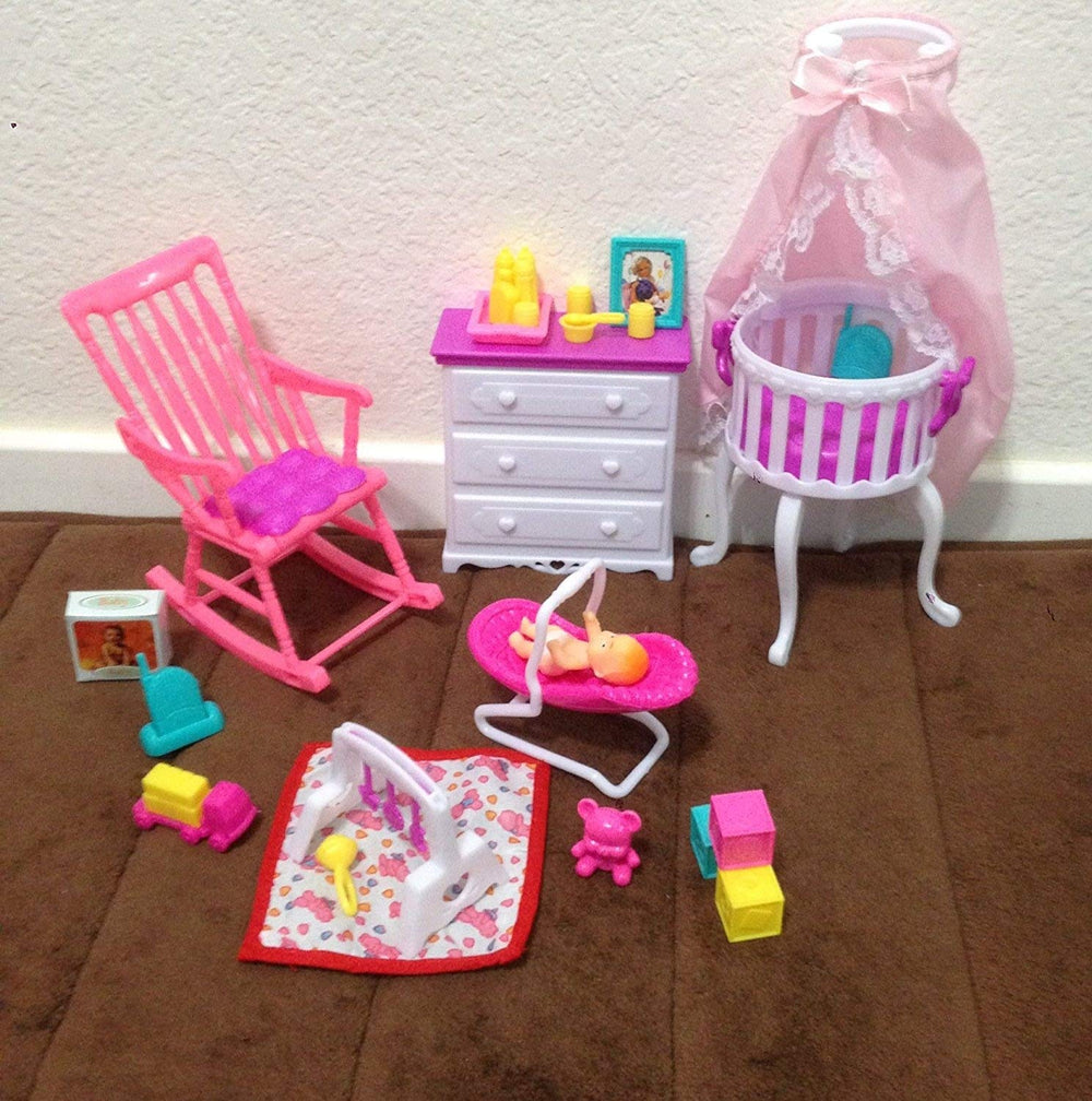 GLORIA nursery accessories with baby complete set sparks storytime scenarios