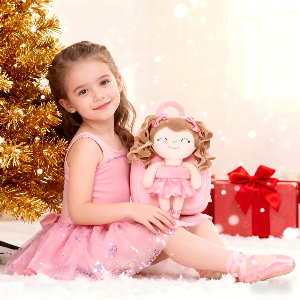 Gloveleya plush-soft-doll close-up, marshmallow-like fabric inviting hugs at preschool and playtime.