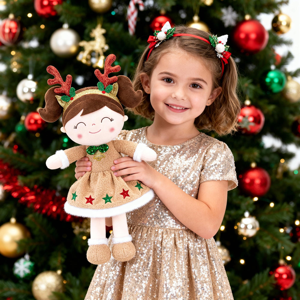 Gloveleya versatile plush doll suits Christmas, birthday, or baby shower gifts.