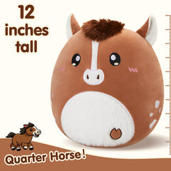 Glow Guards horse stuffed animal plush close-up highlighting soft fabric.