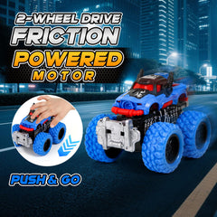 Gloween Monster Trucks 6-pack top view, colorful exterior design