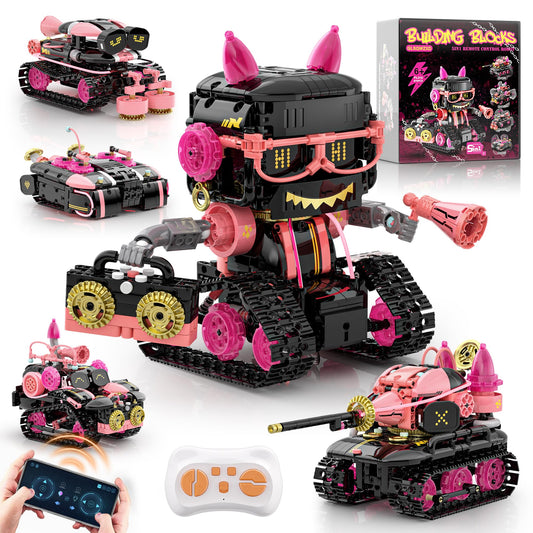 GLSQWZXD rock robot model with 5-in-1 features for imaginative STEM play.