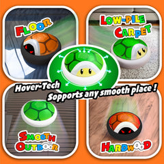 Glückpa hover soccer ball offers smooth gliding on wood, tile, and carpeted floors.