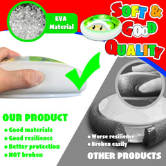 Glückpa soft foam padding protects walls and hands during kicks.