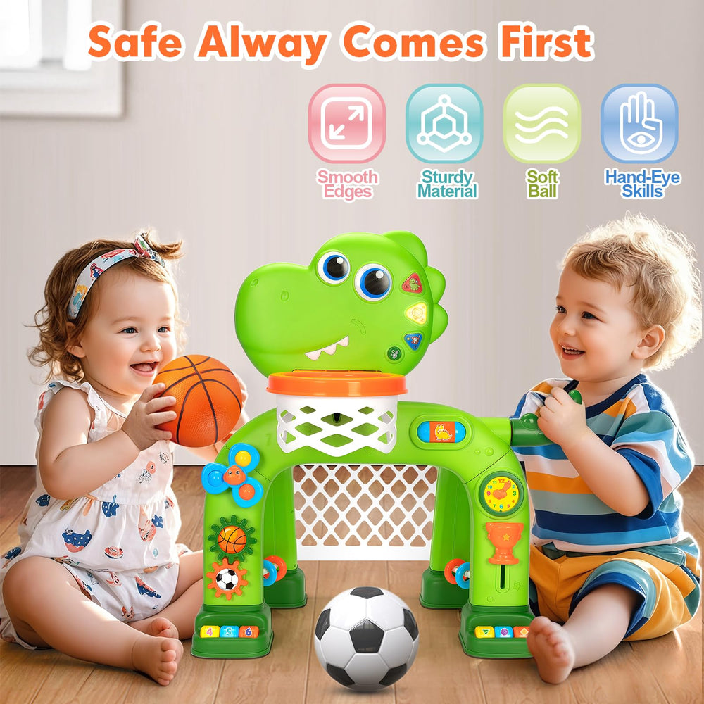 GMAOPHY music button and lights enable engaging, adjustable-volume play
