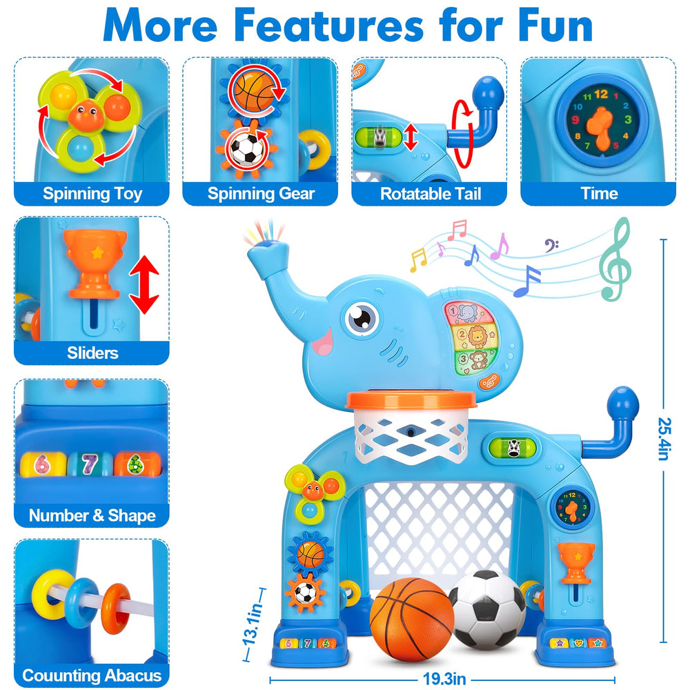 GMAOPHY interactive buttons gears engage fine motor skills through touch.