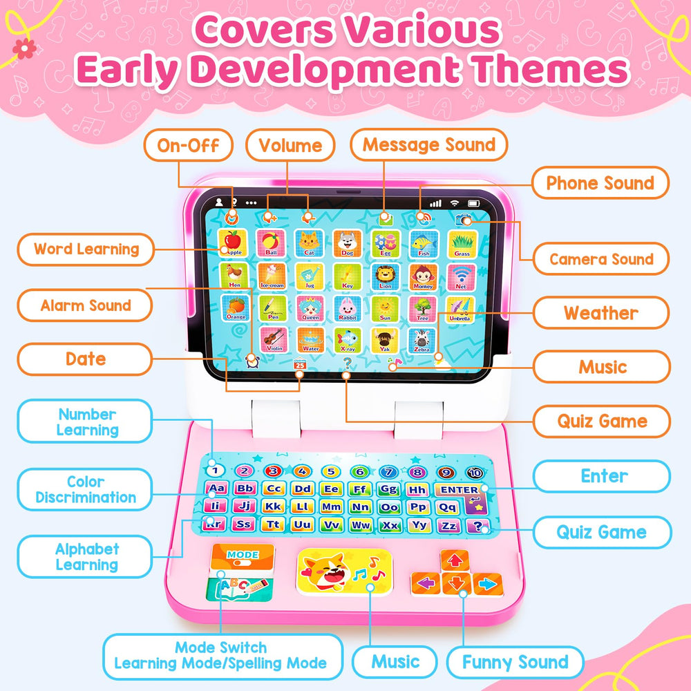 GMAOPHY learning laptop colorful-lit-desk captures vibrant visuals and responsive feedback