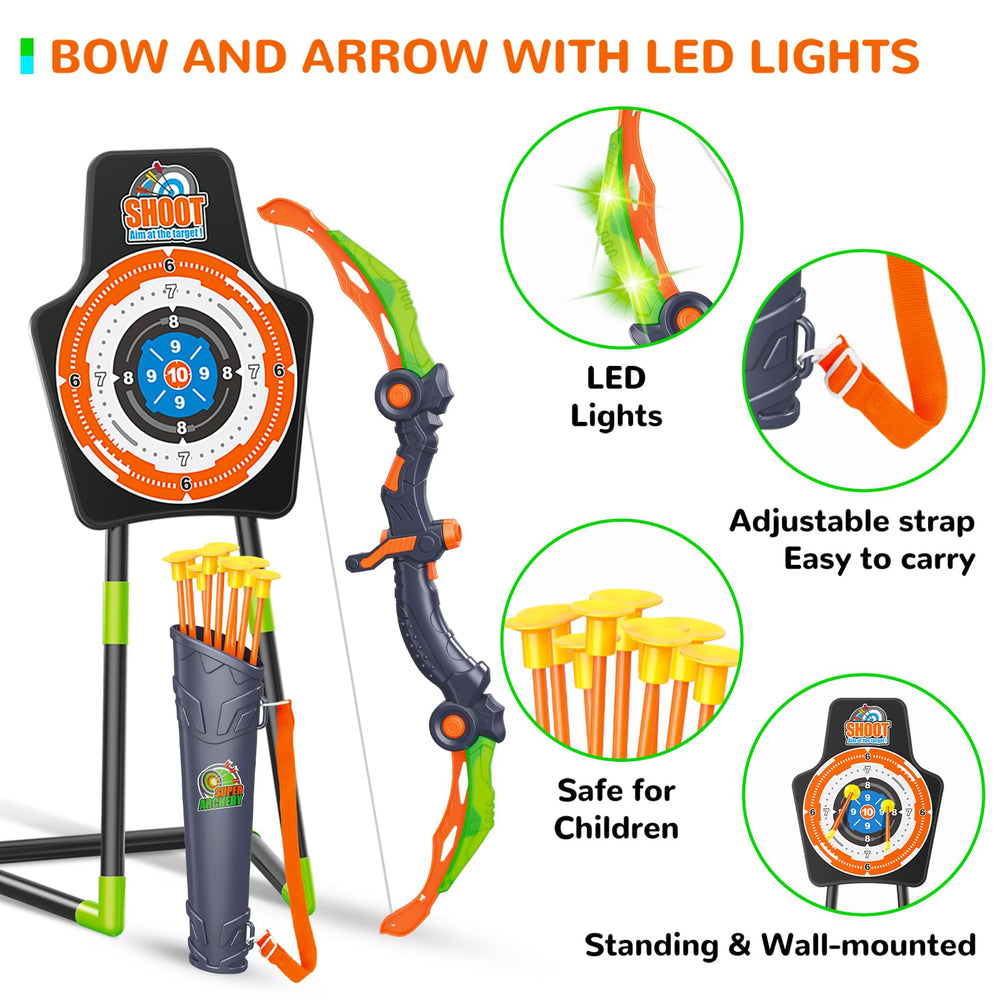 GMAOPHY quiver with strap keeps arrows within reach during play.