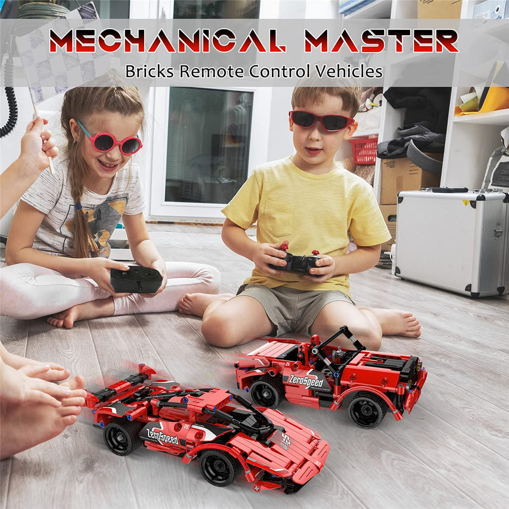 GMAOPHY racing car model being assembled with clear instructions.