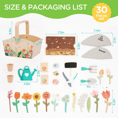 GNAYUIJ wooden flowers collection adds colorful, creative storytelling opportunities.