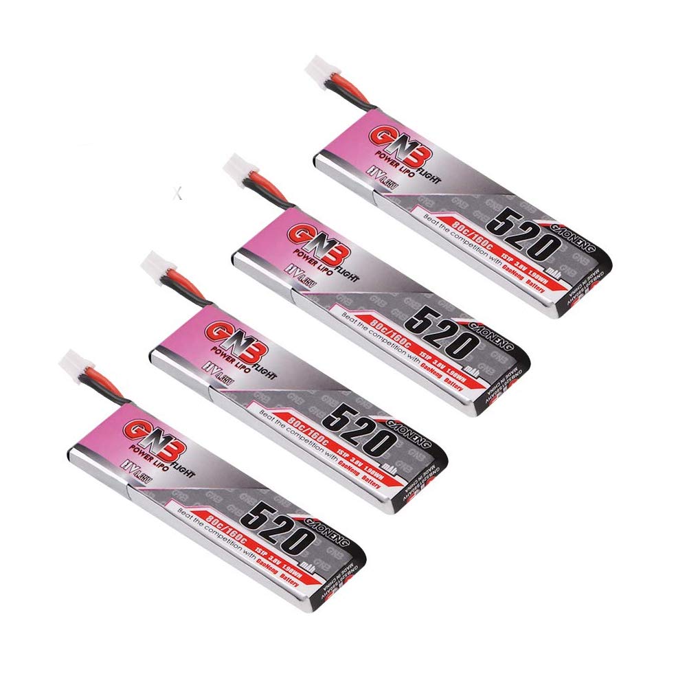 GNB 520mAh 1S LiPo battery for micro drones highlighting compact power delivery.