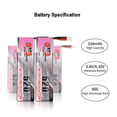 GNB battery weighs 13.42 g, suitable for nimble micro FPV quads.