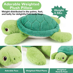 Gnomantic big tortoise plush toy with a cute face for all ages
