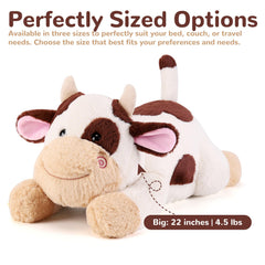 Gnomantic cow plush with durable materials for long-lasting cuddles.