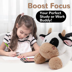 Gnomantic Cow weighted plush adds a sense of security for restful nights.