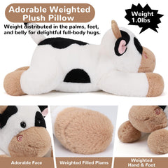 Gnomantic Cow ultra-soft fur plush inspires cozy snuggles and calm moments.