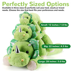 Gnomantic Triceratops face closeup plush showing friendly features and premium softness.