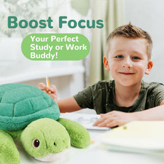 Gnomantic turtle weighted plush promises lasting softness and durability