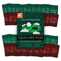 Go For It Golf Equalizer box cover showcasing the on-course card game.