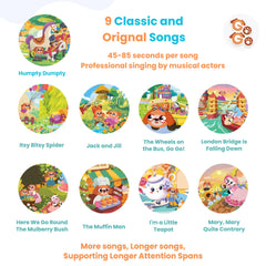 GO GO Creative Nursery Rhymes immersive sound with professional recordings
