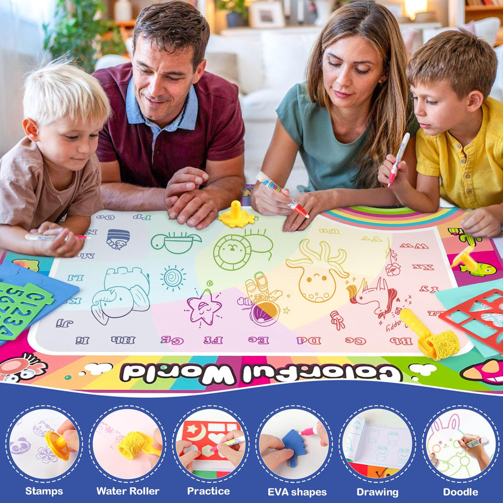 GoBene Water Doodle Mat absorbent pads for soft stamping and cleanup.