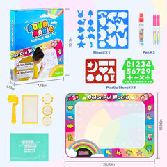 GoBene Water Doodle Mat two molds for simple animal shapes to draw.