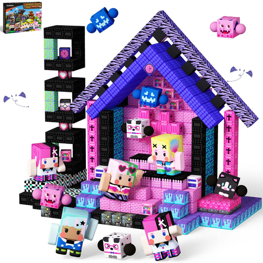 GobiDex 108PCS magnetic blocks and figures playset for imaginative building