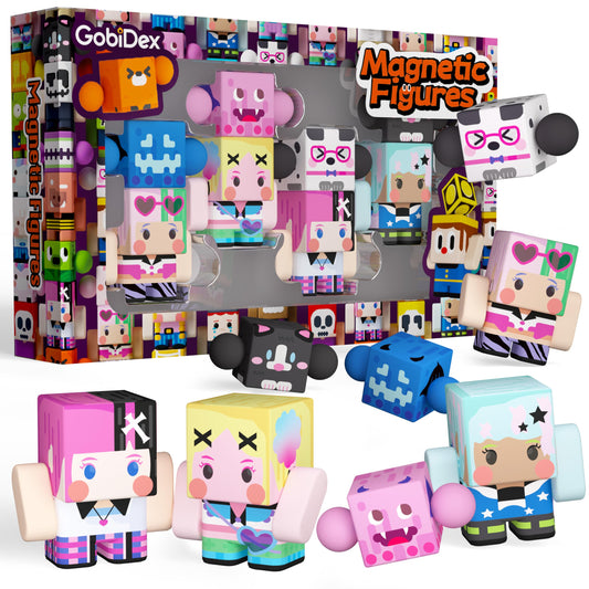 GobiDex 8-piece magnetic figures playset enabling imaginative storytelling and hands-on exploration.