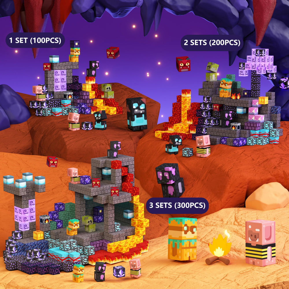 GobiDex cave world build set with magnets enhances imaginative storytelling and tactile exploration.