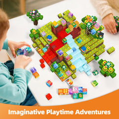 GobiDex expansion-ready blocks fit with other brands for bigger sets.