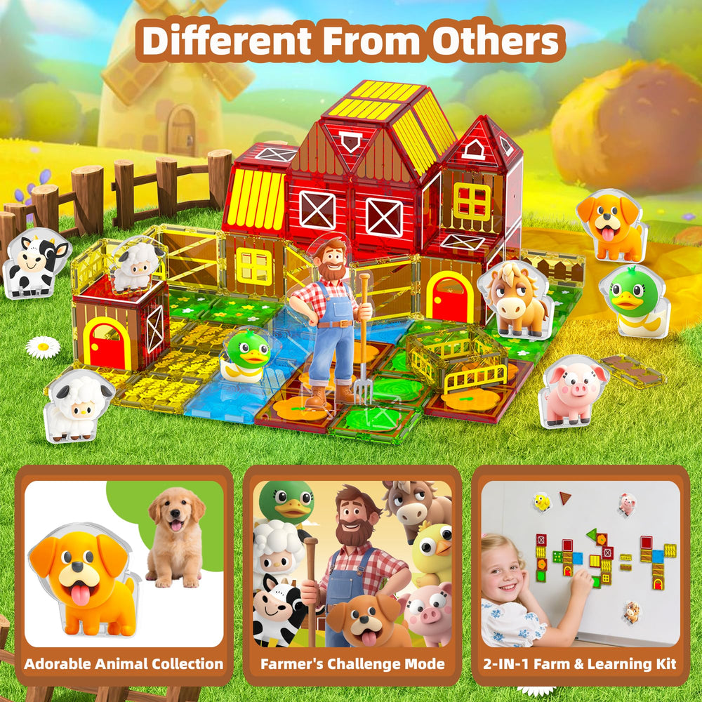 GobiDex barn scene tiles spark storytelling and color recognition during classroom or home play