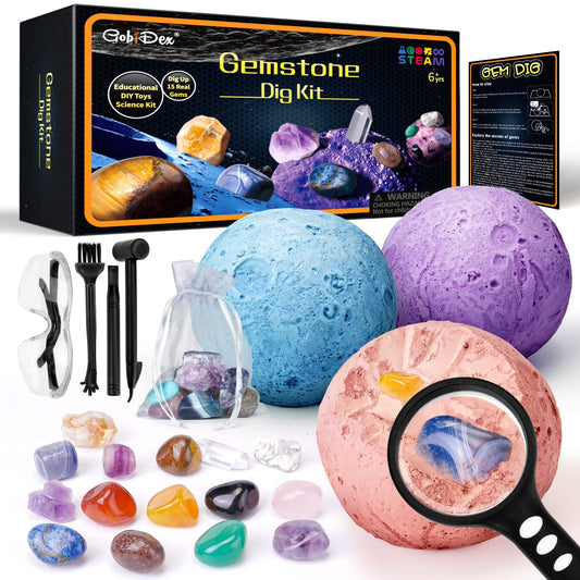 GobiDex Gemstones Dig Kit moon scene invites imaginative lunar exploration