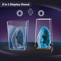 GobiDex Geodes kit art display featuring crystal-inspired decorations.