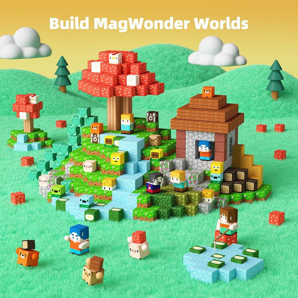 GobiDex animal patterns inspire creative scenes and problem solving during building.